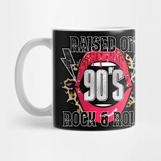 Rised on 90'S ,Rock and Roll Mug